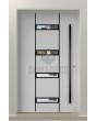 LIM 09E - aluminium single modern entry door