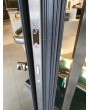 LIM WOODLINE 3 - aluminum entry door covered Fir Platinum wood imitation