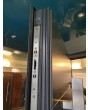 LIM M26 - aluminum hinged door with yellow brass texture of milled metal