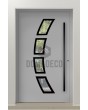 LIM 21A - aluminium front door with glass
