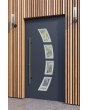 LIM 21A - aluminium front door with glass