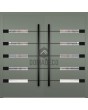 LIM AP18A double - aluminum double hinged front door