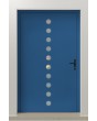 PIVOT Arlekin - aluminium large pivot door with ten small glass
