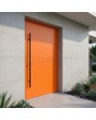 orange solid aluminum front door