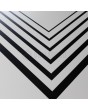 PIVOT V13 - aluminum pivot front door with stripes