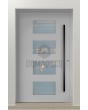 PIVOT C2 - aluminium pivot door with four glass