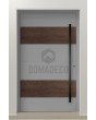 LIM C5 - aluminium front door with wooden decor