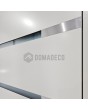 LIM c7 double - hinged aluminum double door with horizontal stripes and glass