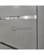 LIM c7 double - hinged aluminum double door with horizontal stripes and glass