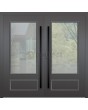 LIM CL05S double - classically styled traditional aluminium double hinged door with glass
