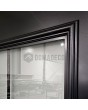 LIM CL06 - classic aluminium hinged front door with glass