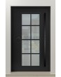 LIM CL06 - classic aluminium hinged front door with glass