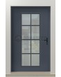 LIM CL06 - classic aluminium hinged front door with glass