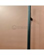 PIVOT M14 - aluminium pivot door with copper texture of milled metal