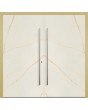 LIM Cristallo double - aluminum double door covered with Cristallo sintered quartz