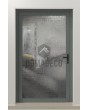LIM FS3 - aluminium grey hinged door with fusing glass