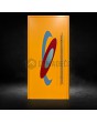 PIVOT INLAY - Aluminum pivot door door with colourful ovals