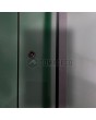 LIM Flet A double - aluminum double hinged front door with vertical glass