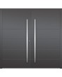LIM Integra double - solid double aluminium door with ribs