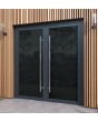 LIM-BATCH VL19 double - Lacobel glass aluminium door