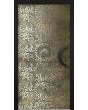 LIM M28 - aluminium door with with brass texture of milled metal
