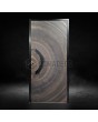 LIM M6 - entry hinged door with bronze texture of milled metal