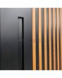 LIM RAIL3 - aluminium exterior door with vertical slats made of aluminium profiles