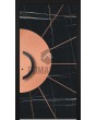 LIM Sahara - aluminium hinged door covered with Sahara Noir sintered quartz and copper sheet