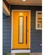 LIM AP01 - yellow secure aluminium front doors with glass