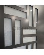 LIM VFL2 double -  aluminum double front door decorative glass