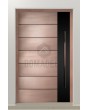 LIM M15 - aluminum hinged door with copper texture of milled metal