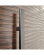 LIM M16 - aluminum hinged door with texture of milled metal