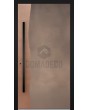 LIM M25 - aluminum hinged door with copper and aged bronze liquid metal