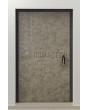 PIVOT M3 - Aluminium pivot entry door coated with liquid metal