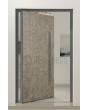 PIVOT M3 - Aluminium pivot entry door coated with liquid metal