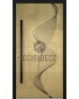 LIM M26 - aluminum hinged door with yellow brass texture of milled metal