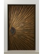 LIM M29 - aluminum hinged door with brown texture of milled metal