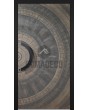 LIM M6 - entry hinged door with bronze texture of milled metal