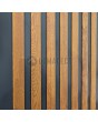 PIVOT RAIL3 - aluminium pivot door with vertical slats made of aluminium profiles