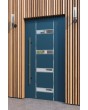LIM 09E - aluminium single modern entry door