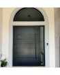 anthracite aluminum pivot front door minimalist style