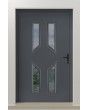 PIVOT CL11 - glazed traditional aluminium pivot door with decorative frame