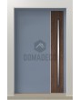 LIM V22 - aluminium front door with wooden decor