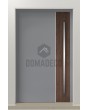 LIM V22 - aluminium front door with wooden decor