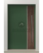 LIM V22 - aluminium front door with wooden decor