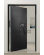 PIVOT V63 - aluminum pivot entry door with milled pattern