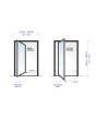 PIVOT WOODLINE 1 - aluminum pivot door with Walnut High Pressure Laminate