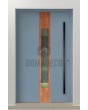 PIVOT V08 - aluminium front door with wooden decor