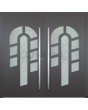 LIM 15E double - double entrance door with glass