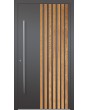 LIM RAIL3 - aluminium exterior door with vertical slats made of aluminium profiles